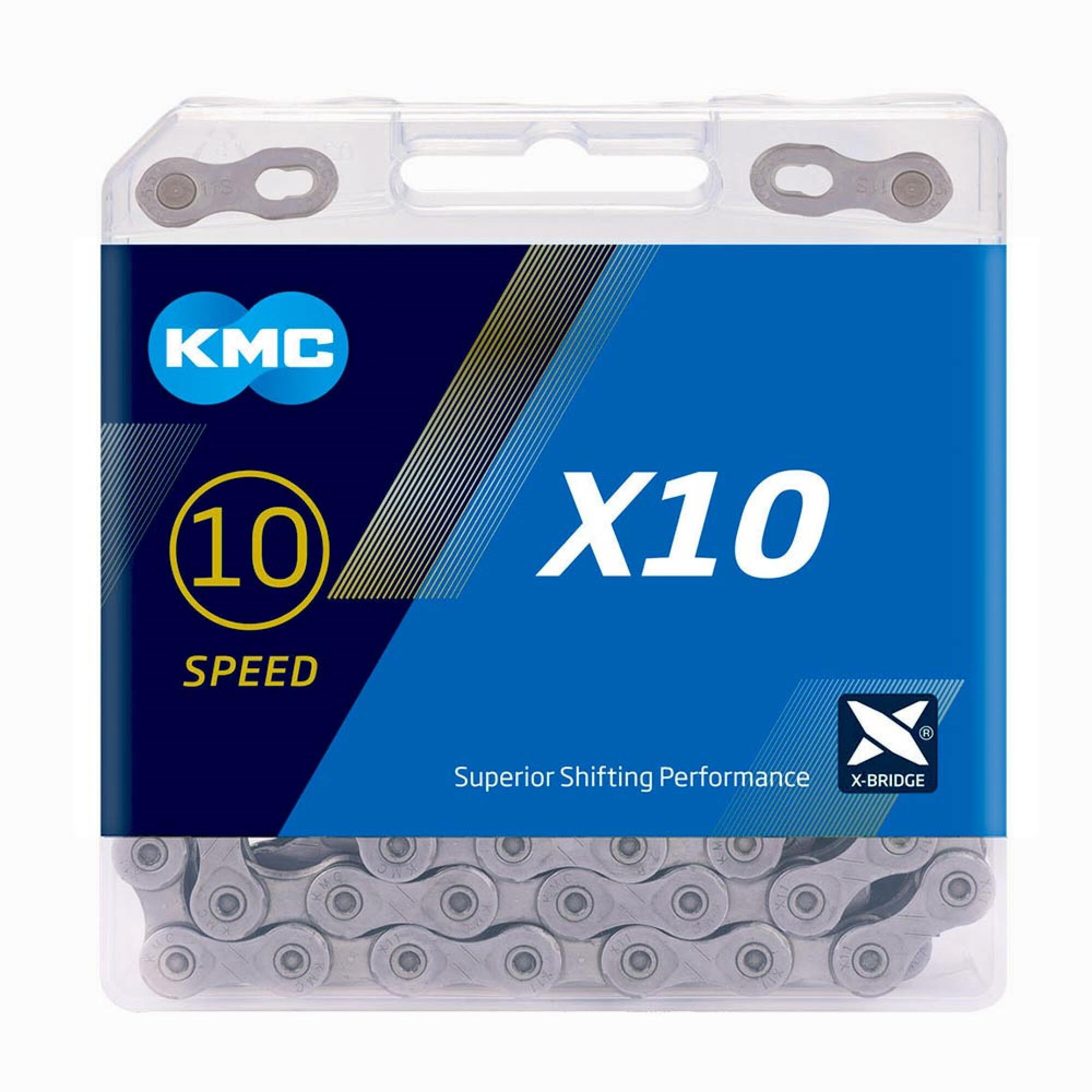 KMC 10 Speed Bike Chain X10 114 links 1/2