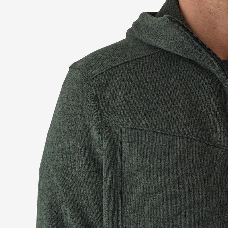 Chaqueta Polar Solognac 500 Hombre Verde Capucha Cálida