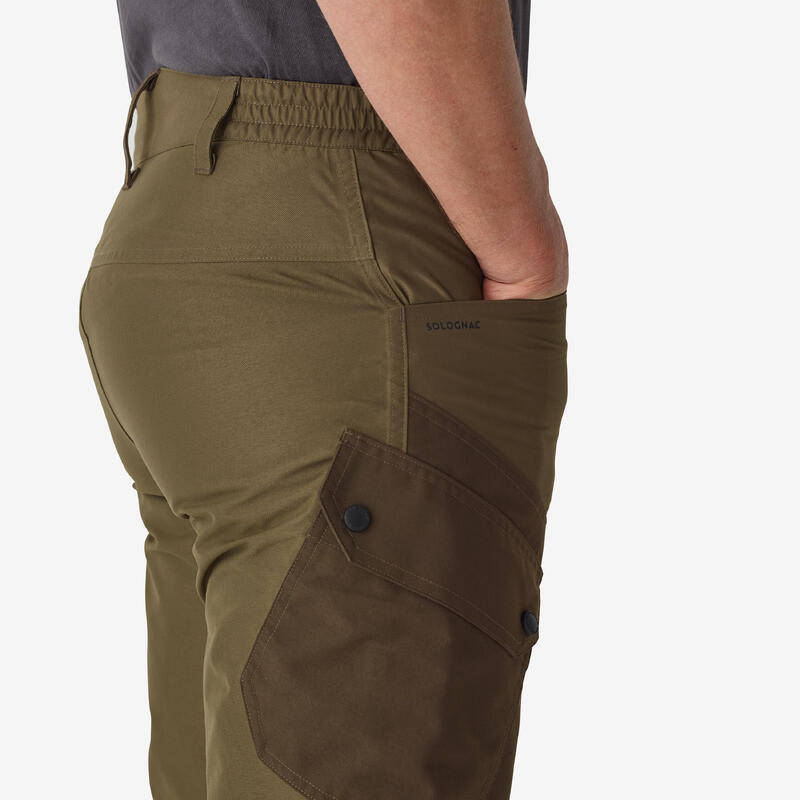 Pantalón De Caza Hombre Solognac 520 Bosque Impermeable Resistente