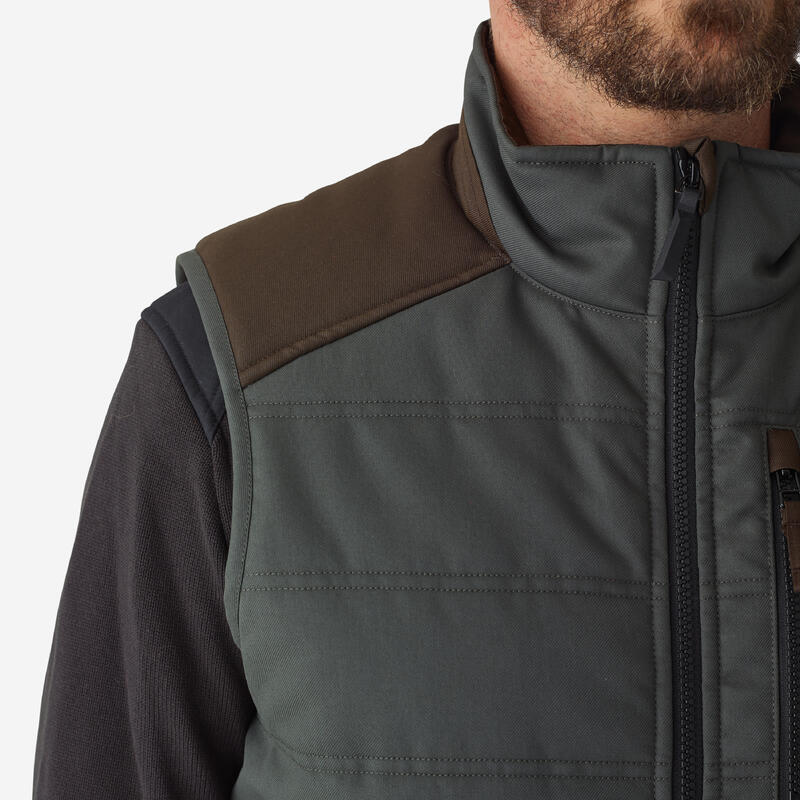 Warme bodywarmer voor de jacht 500 groen