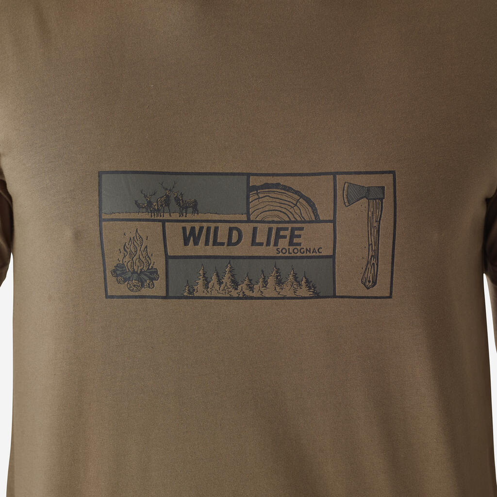 Bavlnené tričko 100 s krátkym rukávom a logom Wildlife