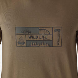 T-shirt manches courtes  coton 100 LOGO WILDLIFE