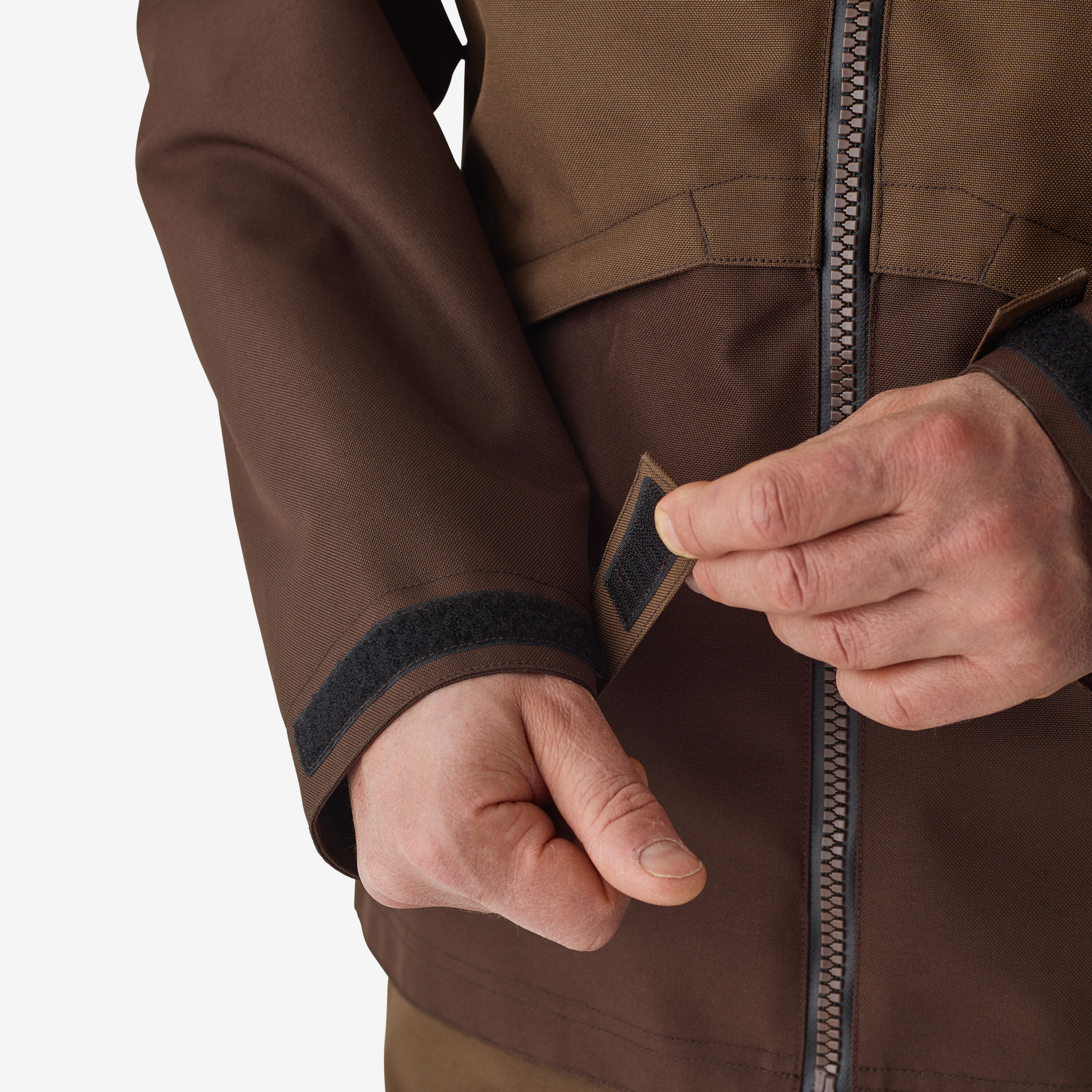 500 two-tone wood-reinforced hunting jacket