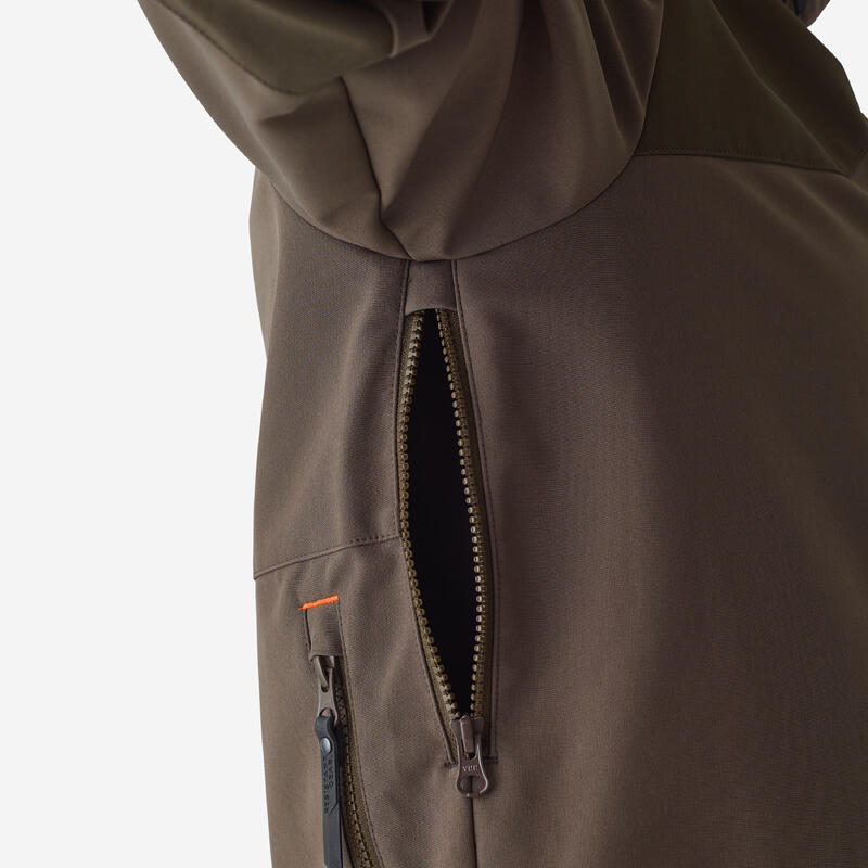 Geacă 500 Softshell Maro Bărba��i  