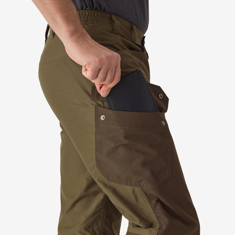 Pantalón De Caza Hombre Solognac 520 Bosque Impermeable Resistente