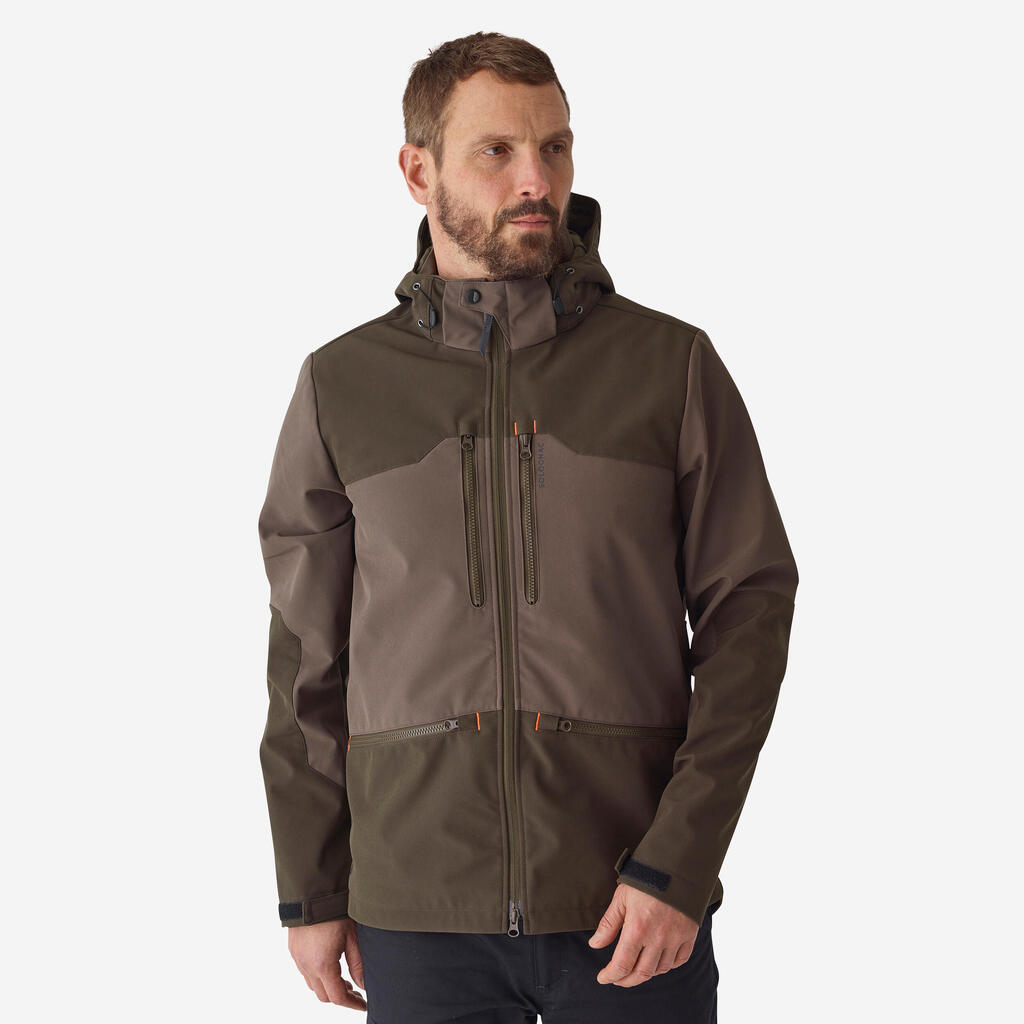 Jagdjacke Softshelljacke 500 braun