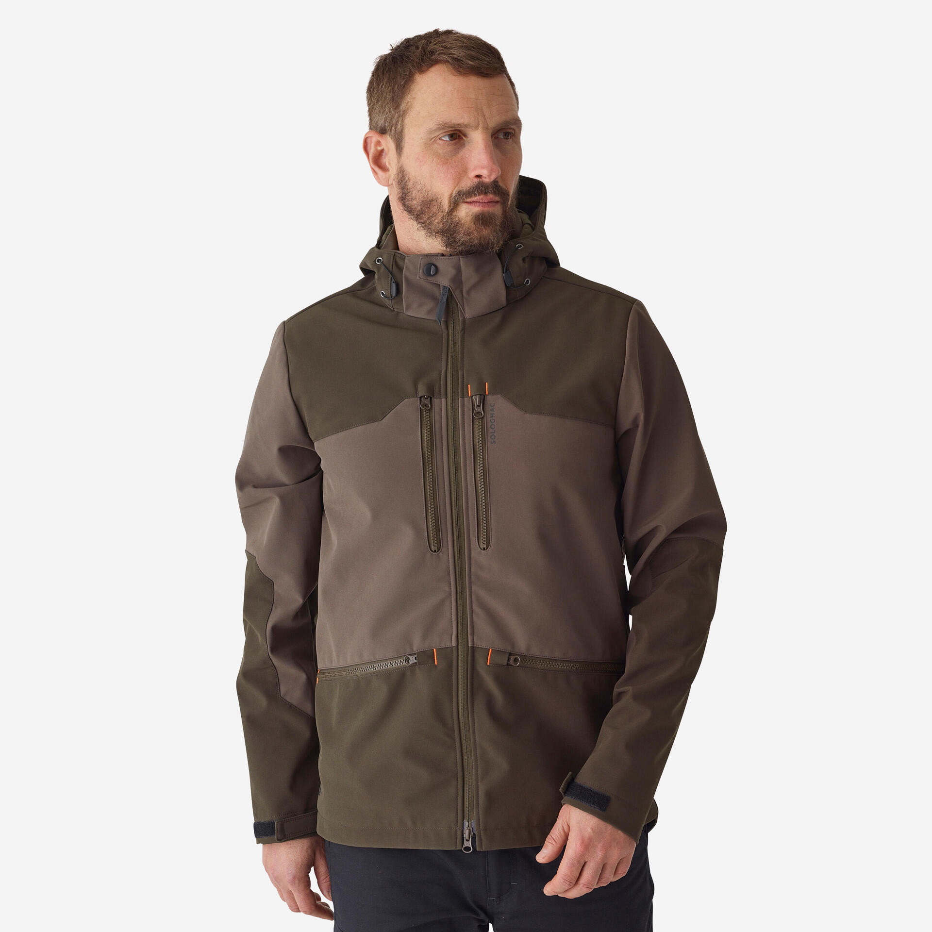 Veste softshell chasse marron 500 - Mobilité urbaine et outdoor - Plein air - SOLOGNAC-Decathlon PRO - Clubs - Entreprises - Collectivités -