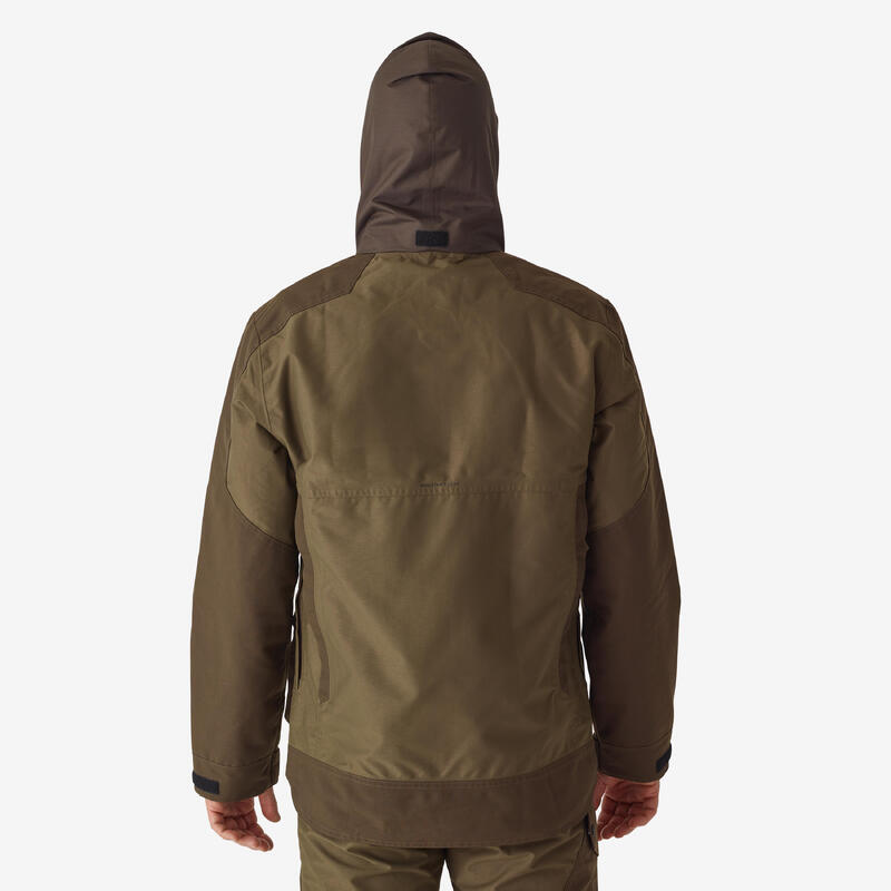 VESTE DE CHASSE IMPERMEABLE BOIS 520 BICOLORE