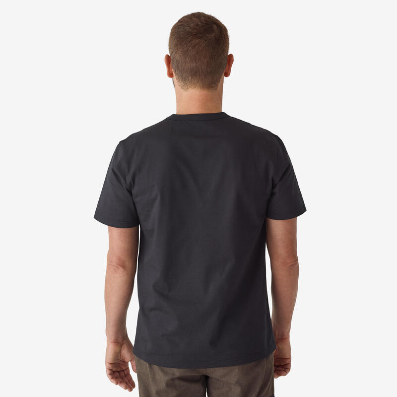 Camiseta Solognac 500 Adulto Negro Resistente Logo Resistant Gear