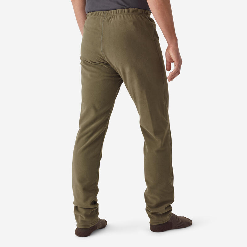 Fleecové spodní kalhoty 100 zelené 