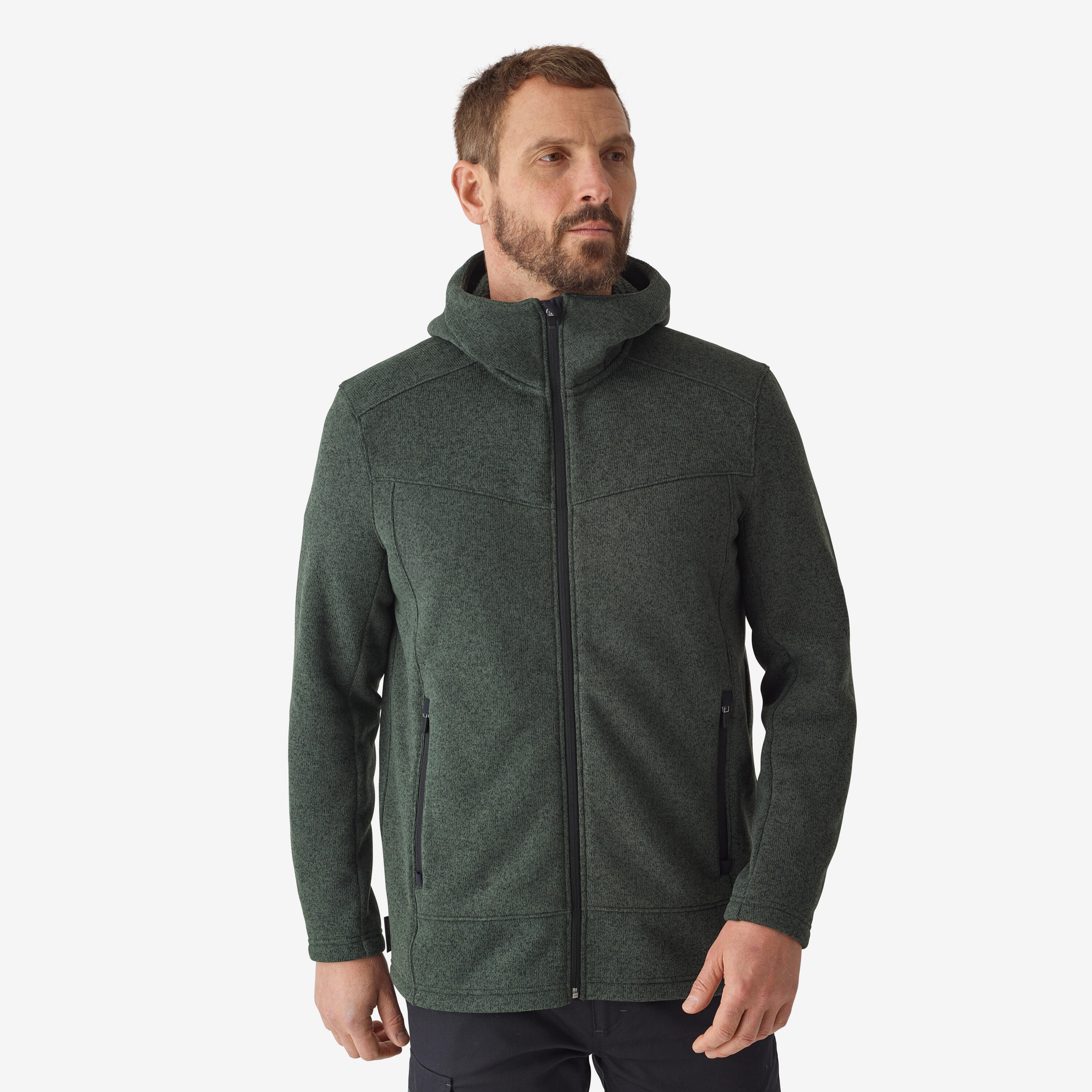SOLOGNAC Hoodie met rits 500 groen