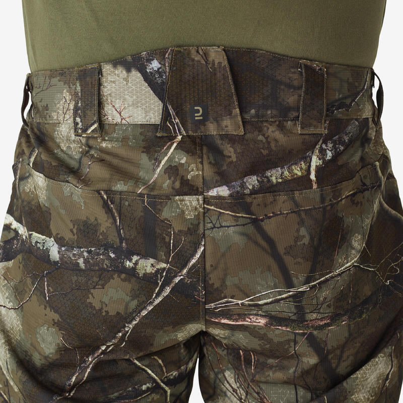Pantalon silențios respirant 900 Camuflaj TREEMETIC Bărbați