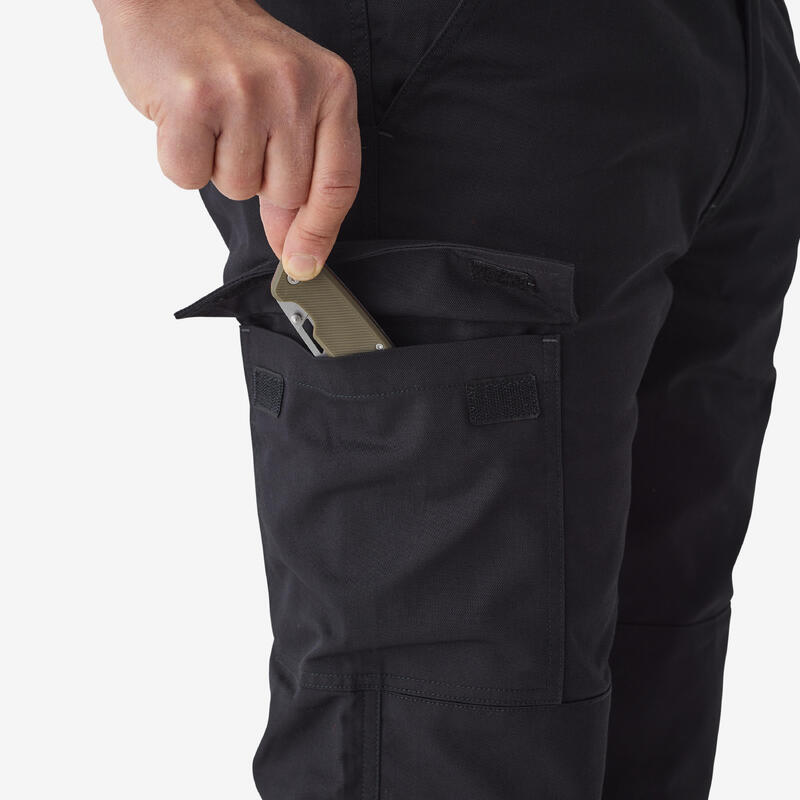 Pantalon cargo 100 Negru Bărbați 