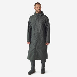 Chubasquero Largo Poncho Caza Solognac 500 Adulto Chaqueta Verde Impermeable