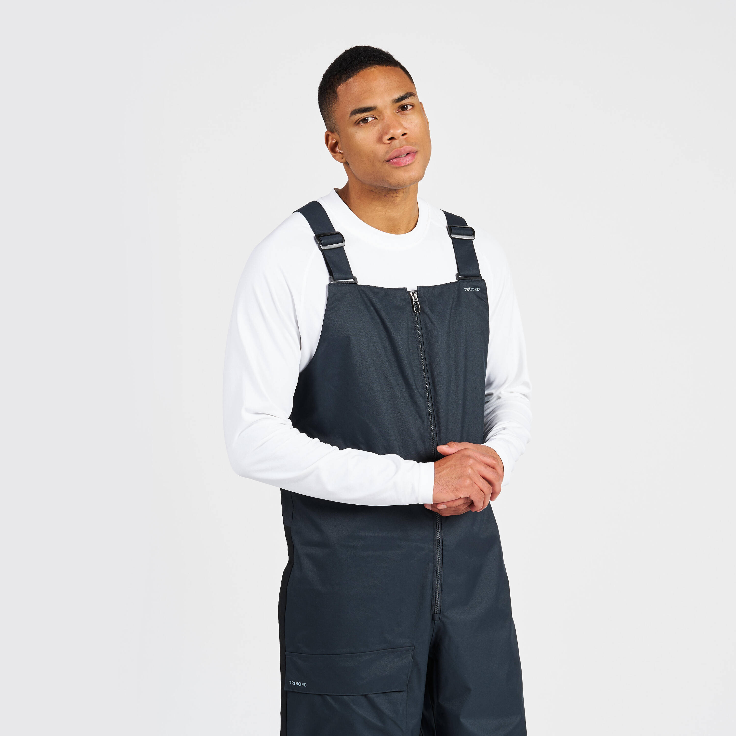 Adult’s sailing watch dungarees - Dungarees 100 mixed grey -  4