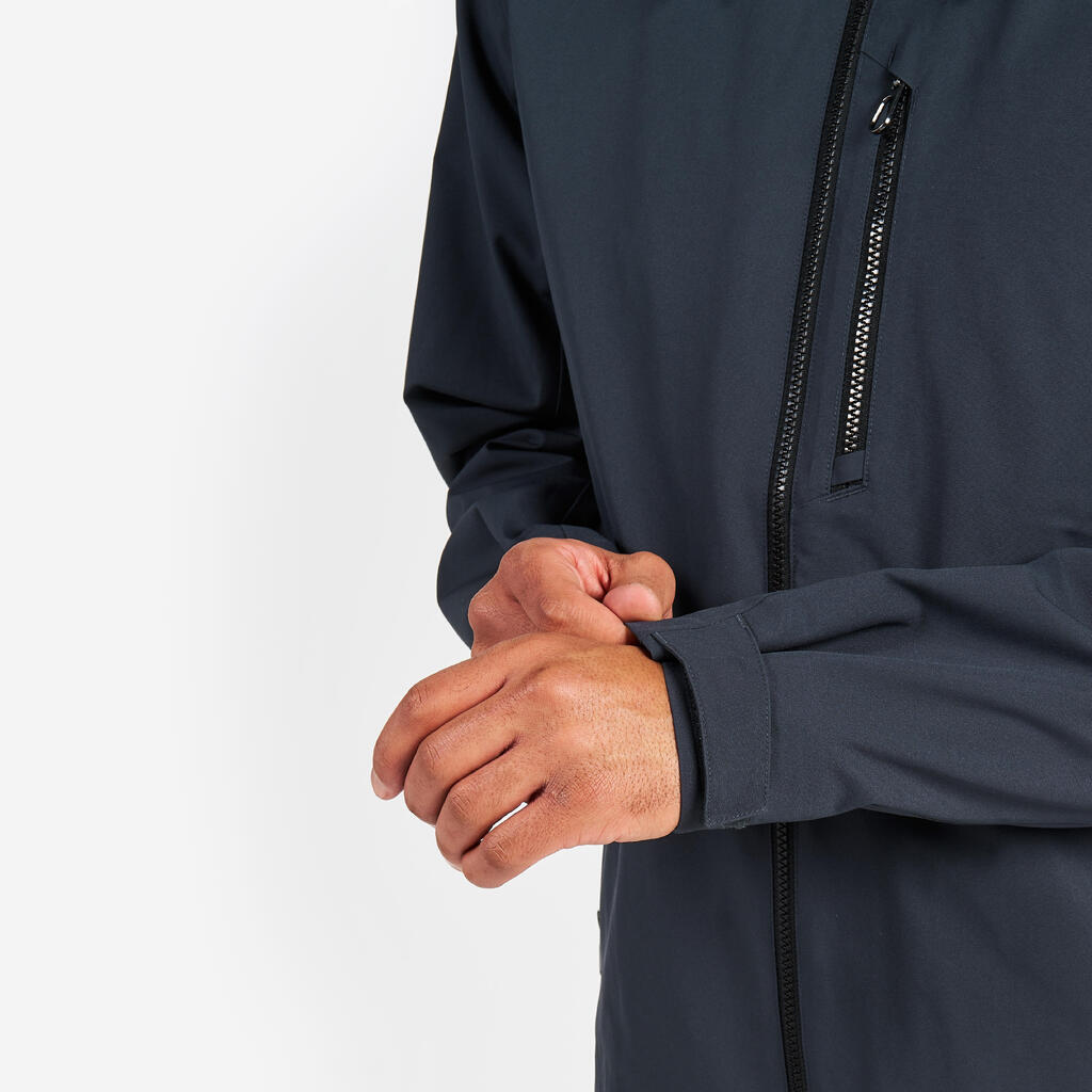 Men’s sailing waterproof windproof jacket - Sailing 500 white