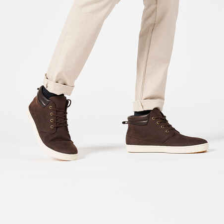 Vyriški odiniai buriavimo batai „500“, tamsiai rudi