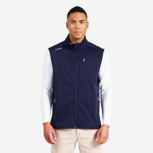 Chaleco softshell Hombre perlante cortavientos azul marino