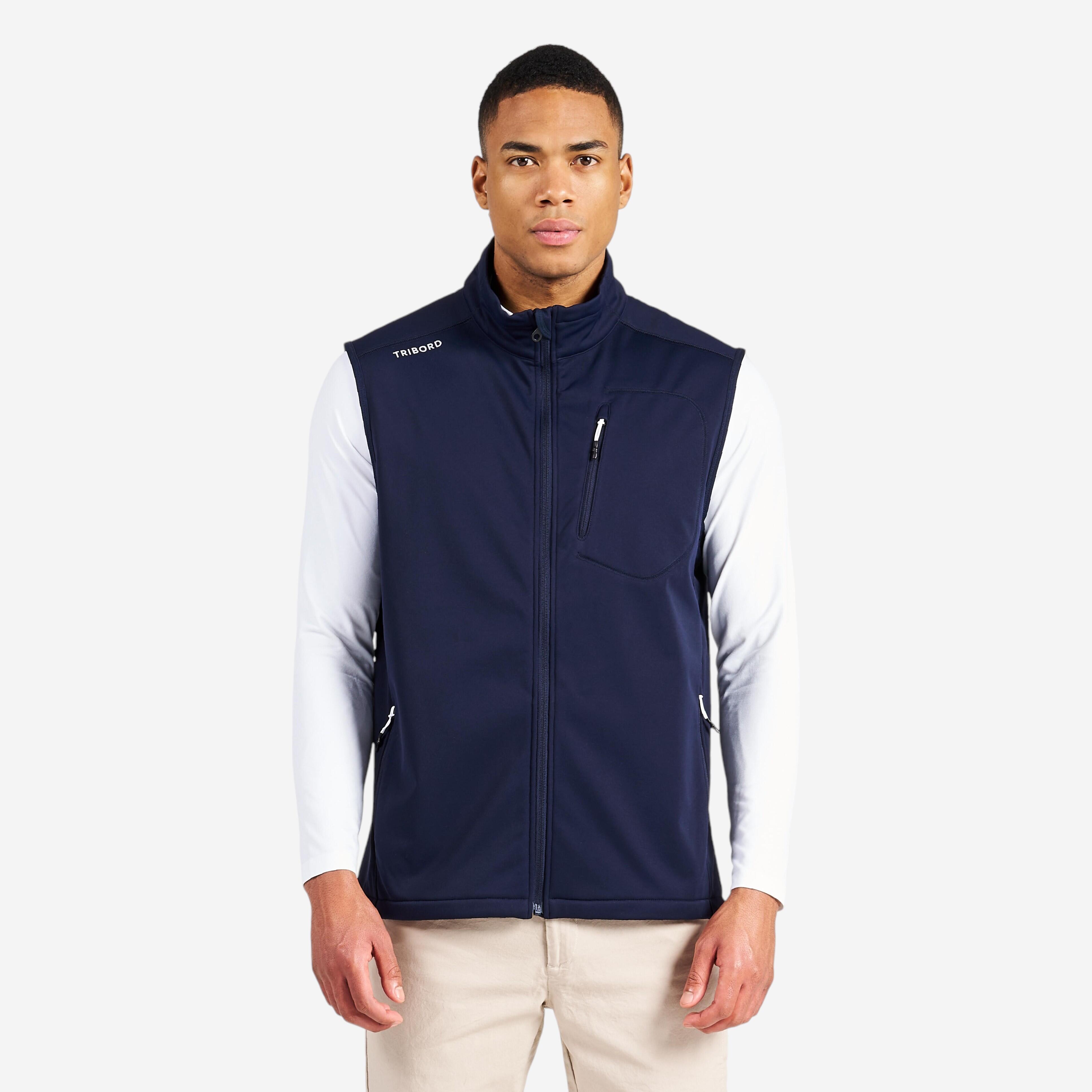 Vestă Softshell Sailing 900 navigație, protecție anti-vânt, Albastru Bărbați
