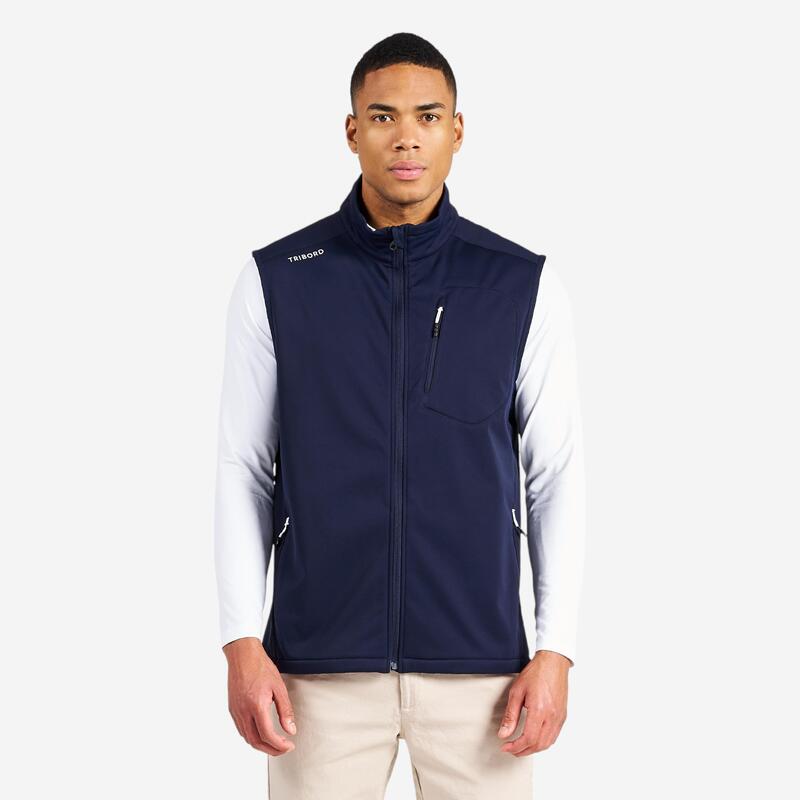 Vestă Softshell Sailing 900 navigație, protecție anti-vânt, Albastru Bărbați