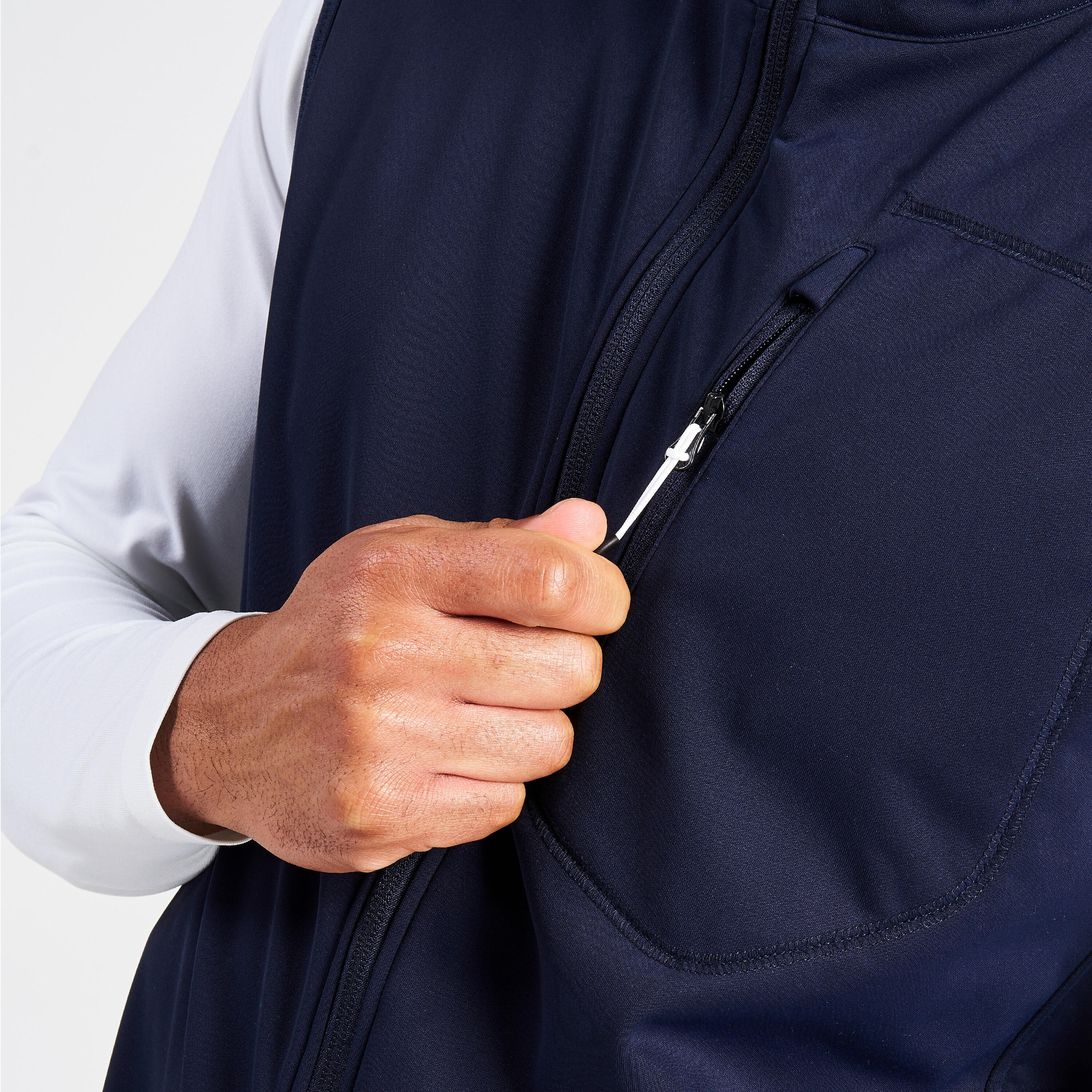 Men’s sailing sleeveless and windproof softshell jacket - Sailing 900 navy 10/11