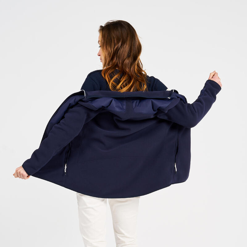 Polaire chaude de voile Femme - Sailing 500 Bleu navy