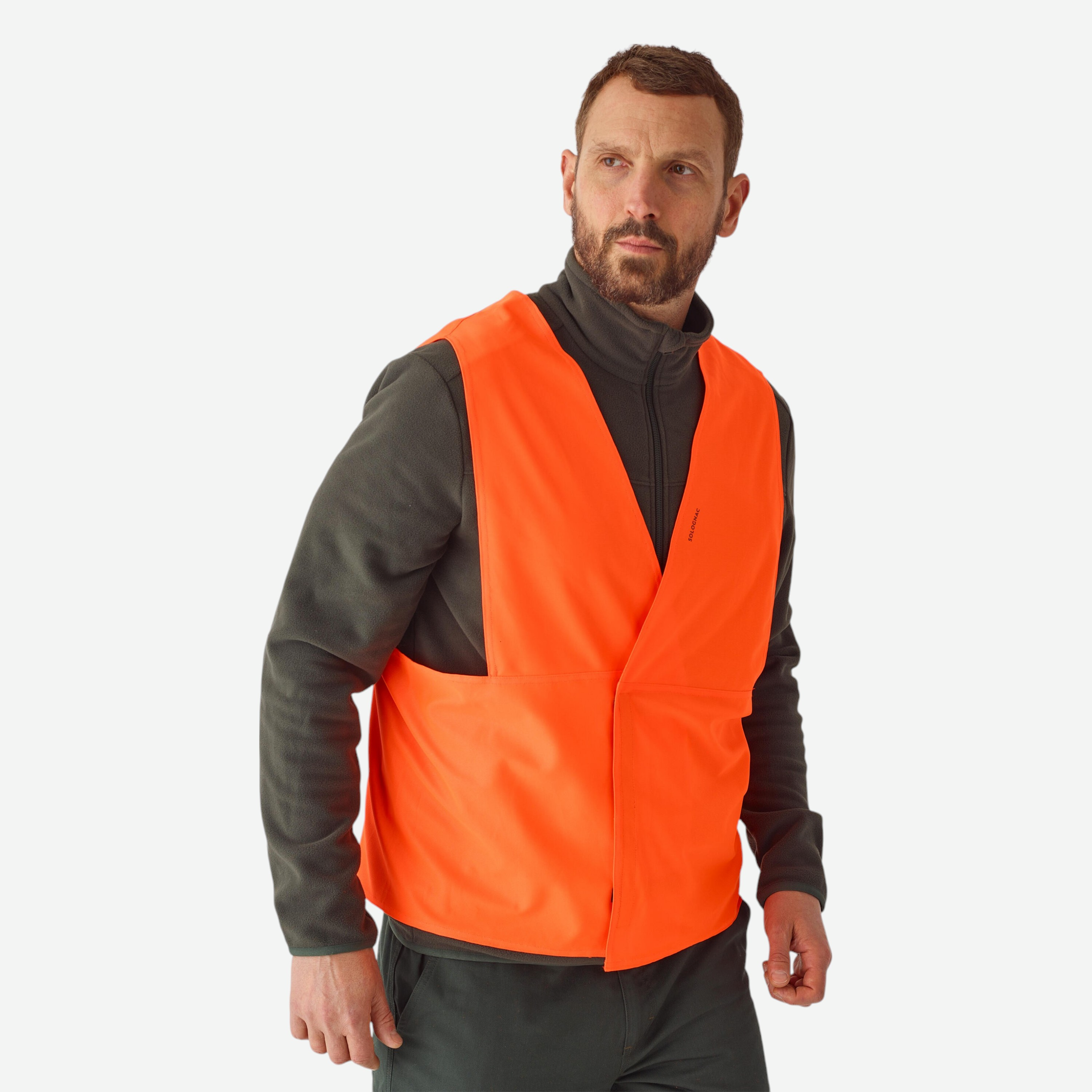 Chasuble de chasse orange fluo 100 - Solognac
