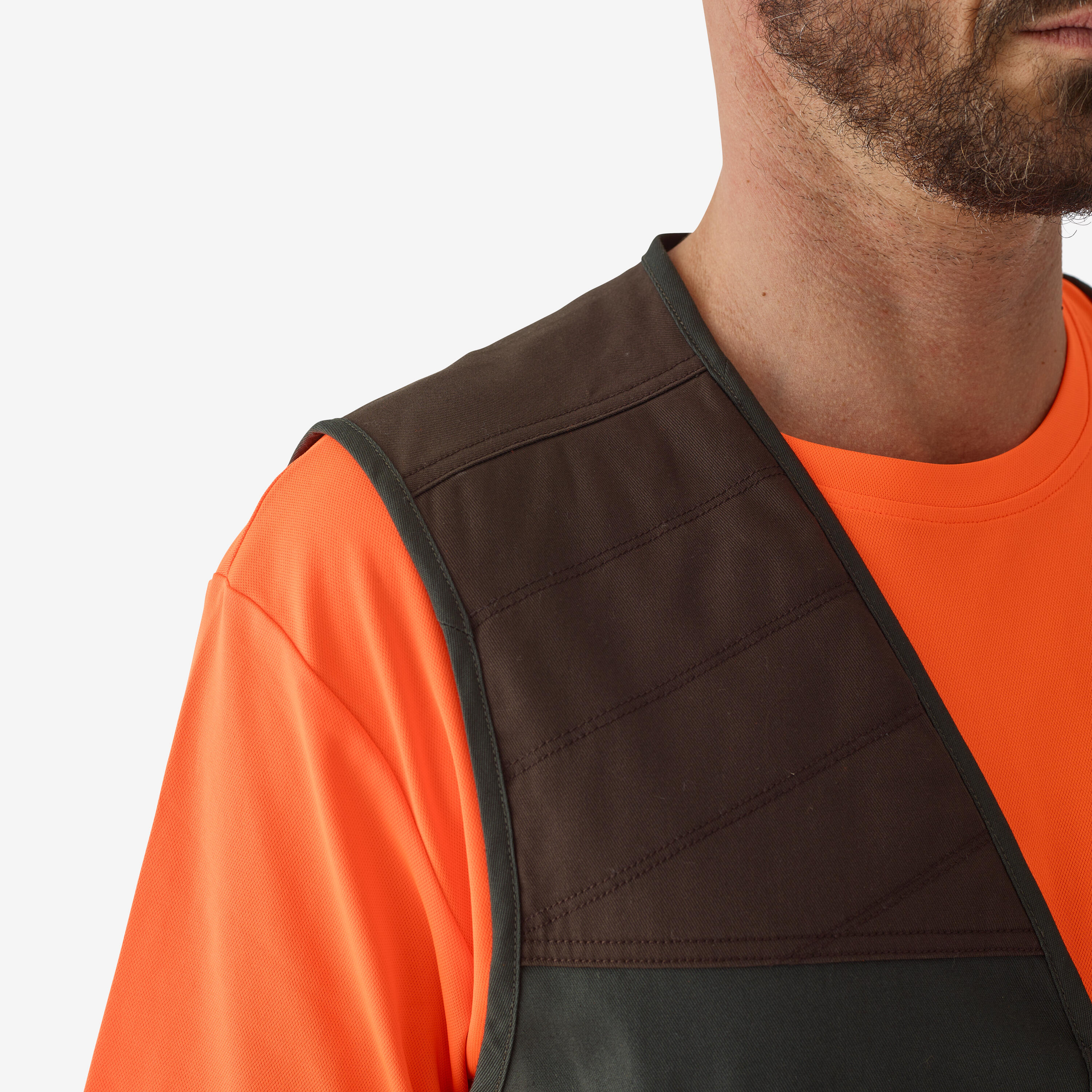 Gilet de chasse au petit gibier bicolore 100 4/6
