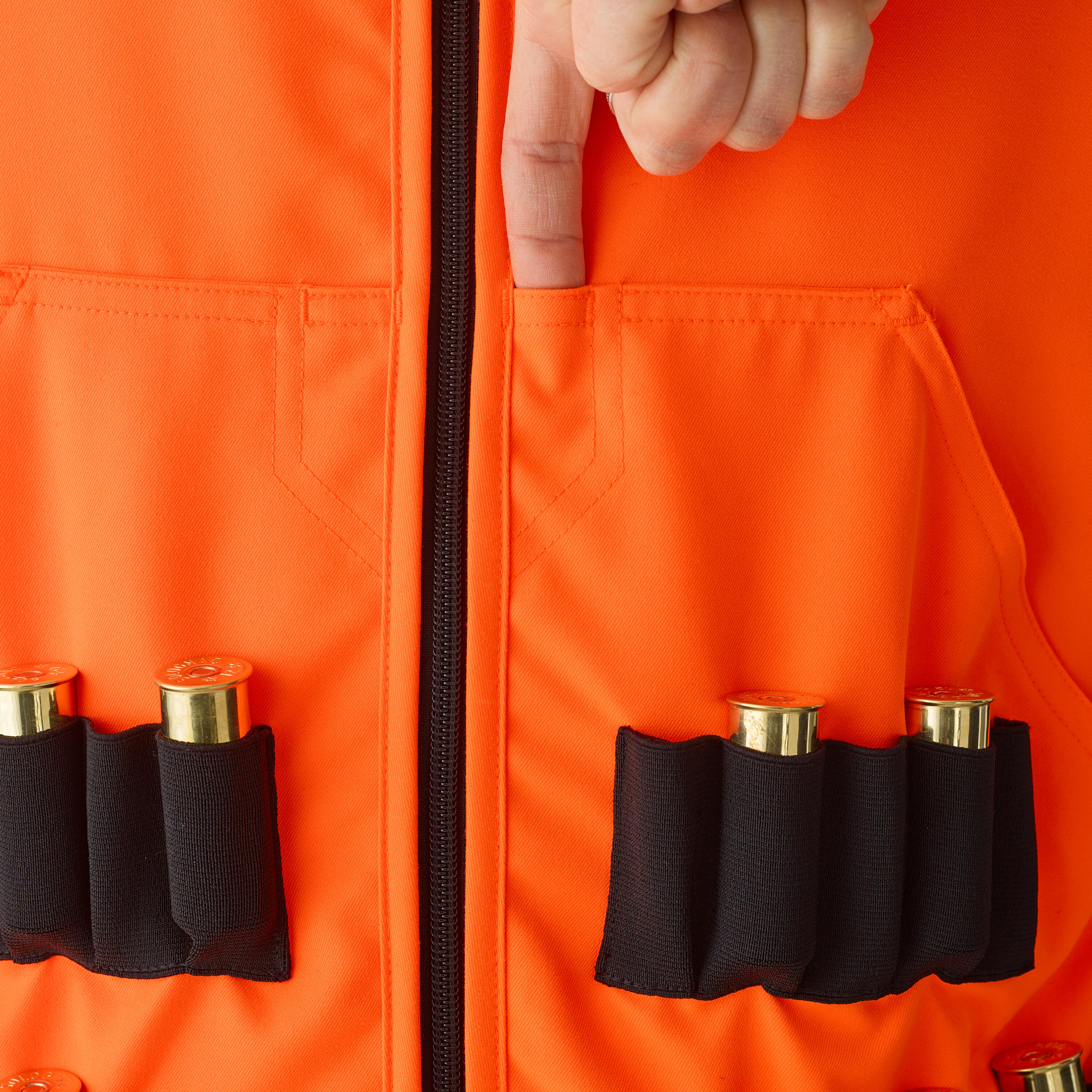 Veste de chasse sans manches à haute visibilité homme – 100 orange 5/9