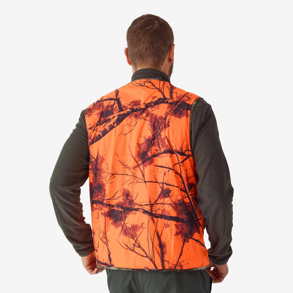 Hunting compact silent waistcoat - treemetic neon