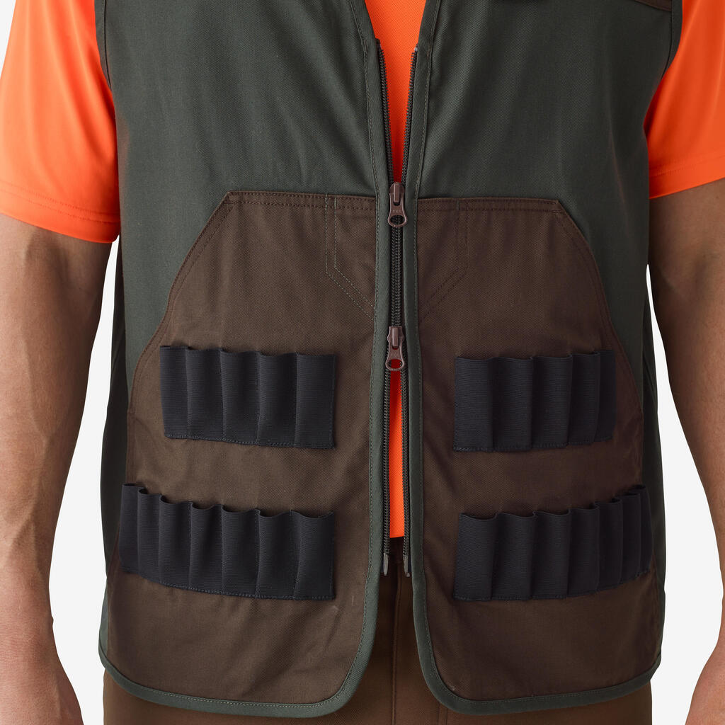 Small game hunting waistcoat 100 two-tone