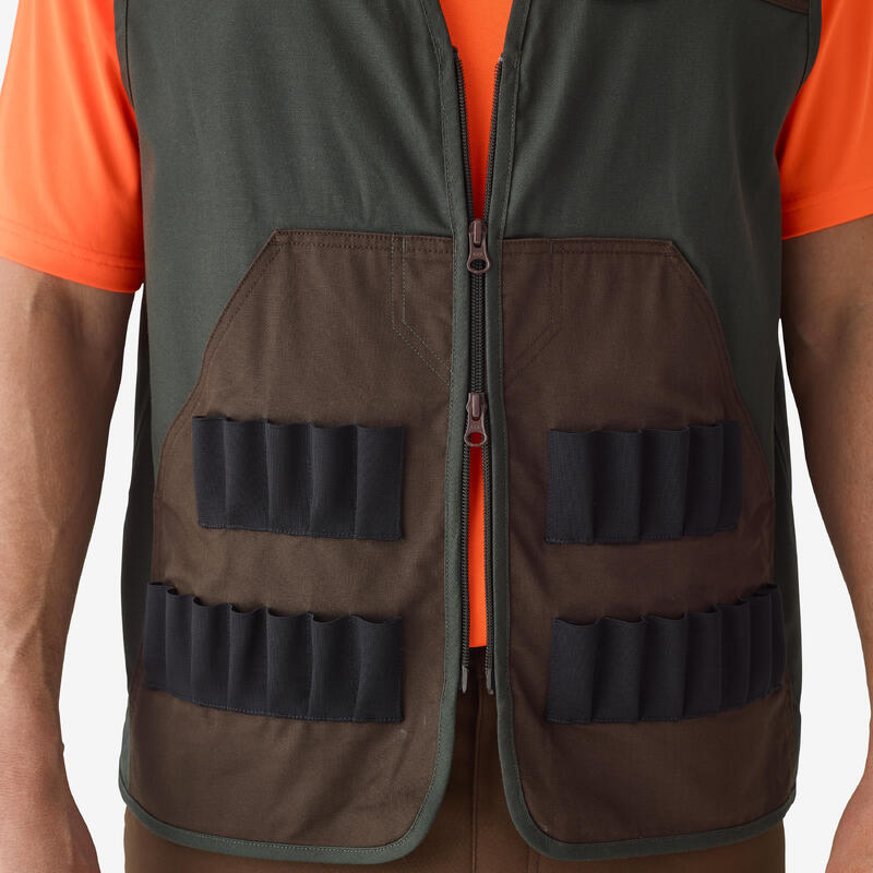 Gilet de chasse au petit gibier bicolore 100