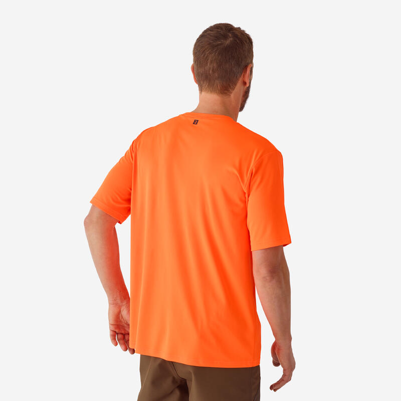Lovecké tričko 300 oranžové fluo