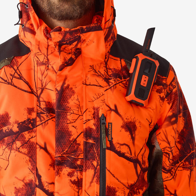 Geacă 500 impermeabilă și călduroasă camo Treemetic fluorescentă Bărbați  