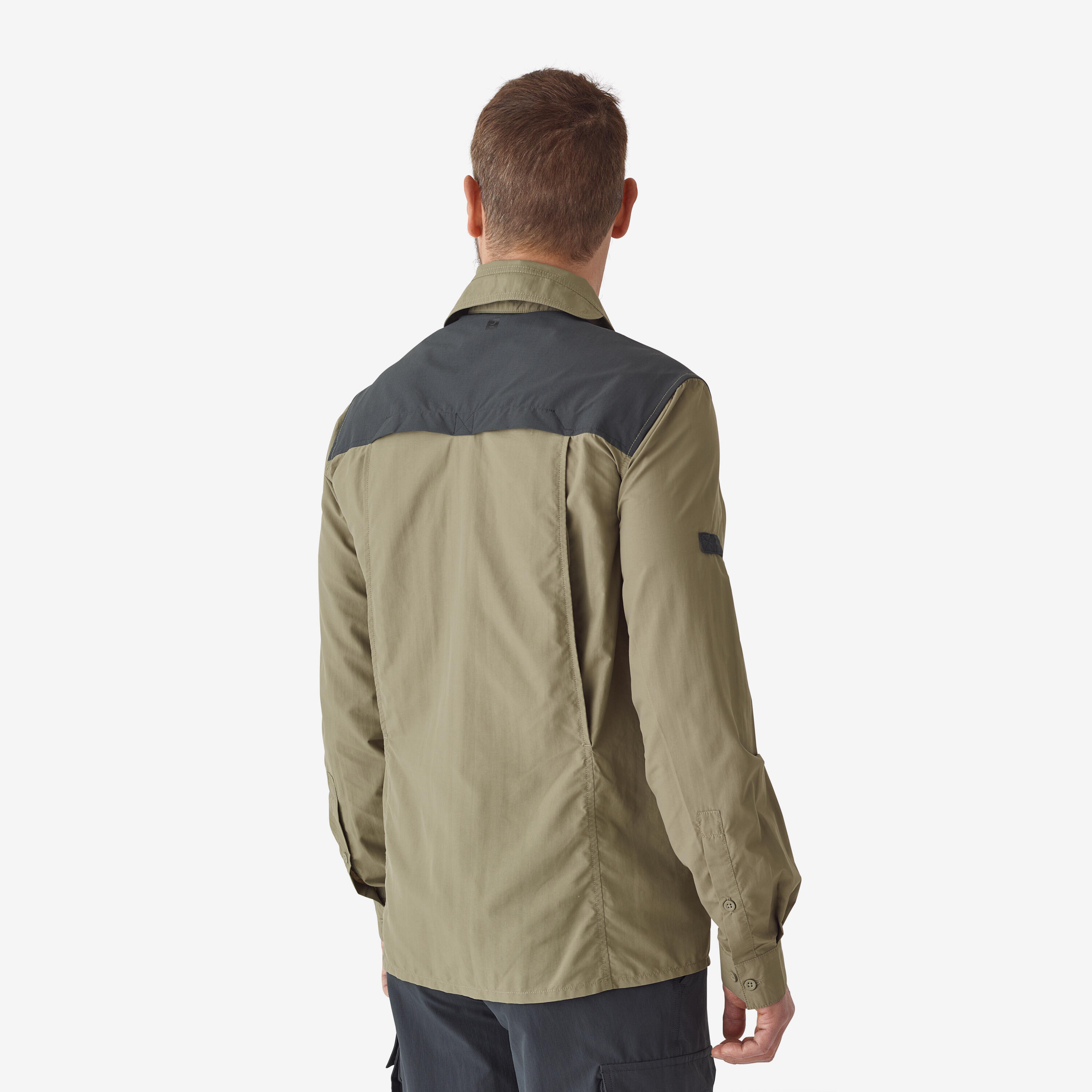 Lightweight Breathable Long-Sleeved Shirt - 520 Green - SOLOGNAC