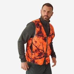 GILET CHASSE COMPACT SILENCIEUX CAMOUFLAGE FLUO
