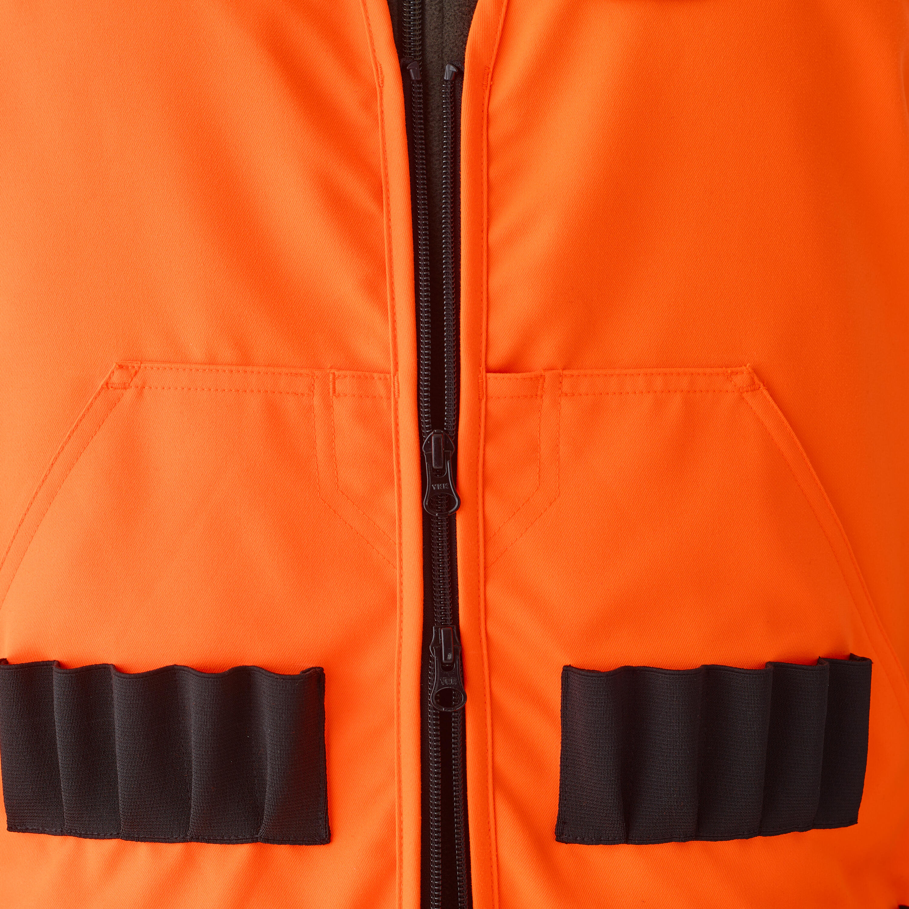 Veste de chasse sans manches à haute visibilité homme – 100 orange 6/9