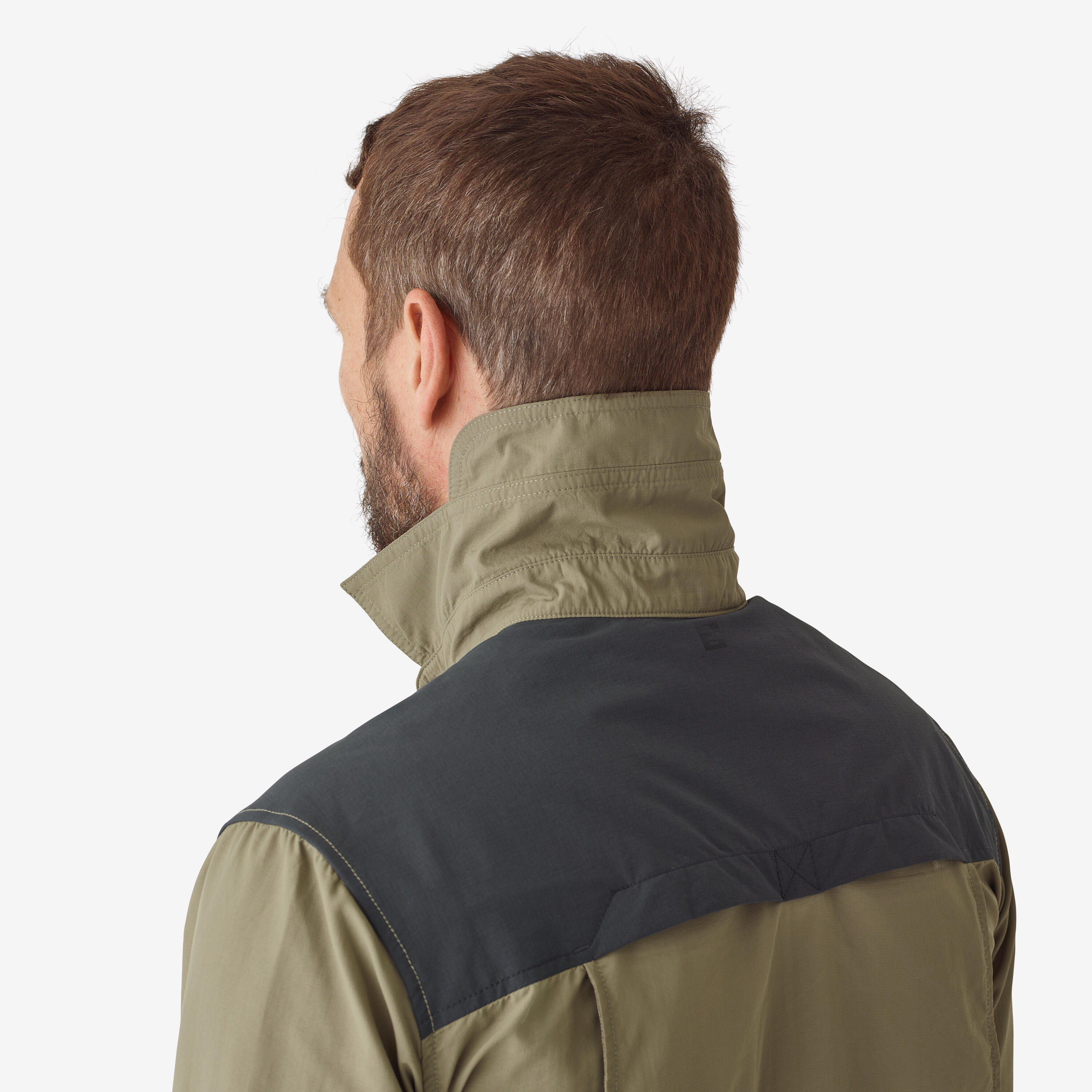 Lightweight Breathable Long-Sleeved Shirt - 520 Green - SOLOGNAC