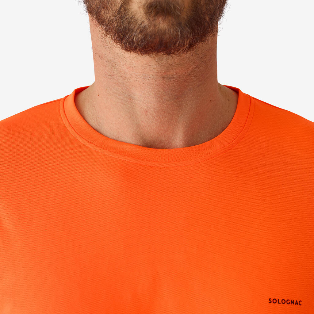 Elpojošs medību T-krekls “300”, neona oranžs