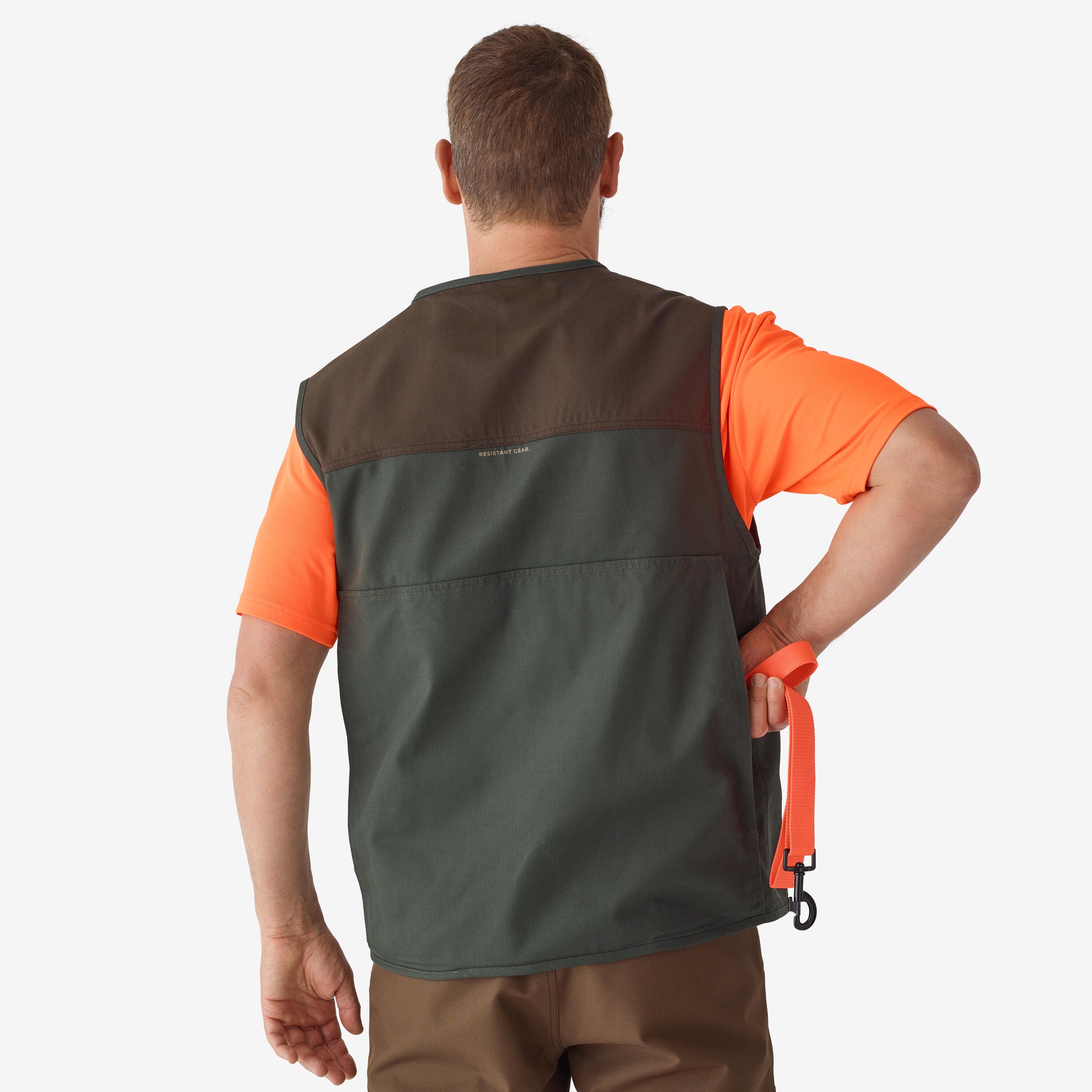 Gilet de chasse au petit gibier bicolore 100 3/6