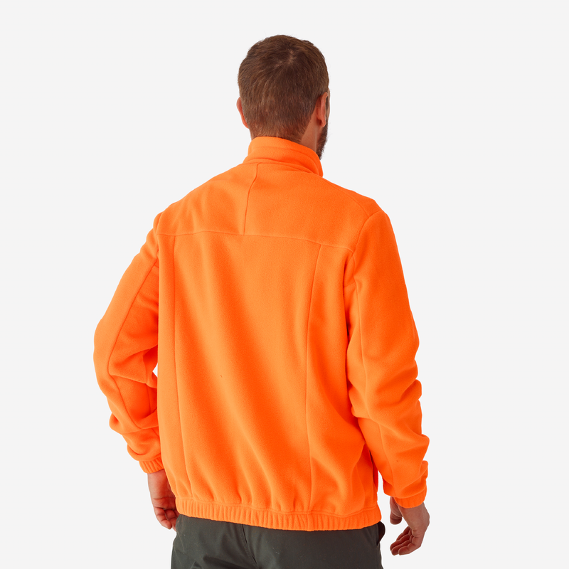 POLAIRE CHASSE 500 ORANGE FLUO pour les clubs et collectivites Decathlon Pro