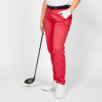 Pantalon chino golf coton Femme - MW500 rose