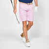 Kratke hlače za golf MW500 pamučne muške svjetloružičaste