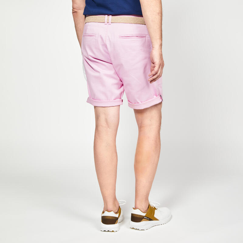 Short chino golf Homme - MW500 rose clair