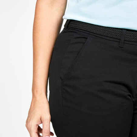 Women's Golf Chino Trousers - MW500 Black