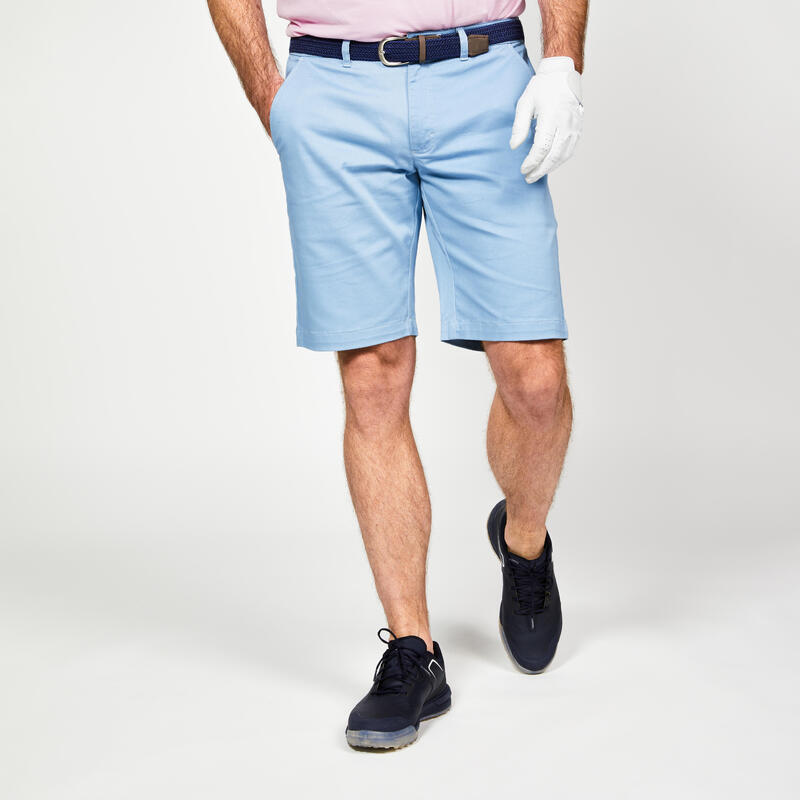 Golf chino short heren MW500 blauw