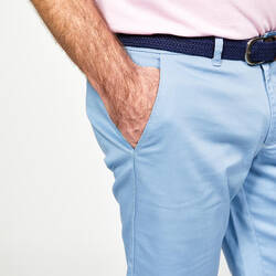 Men's golf cotton chino shorts - MW500 blue