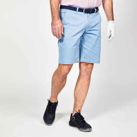 Men's golf chino shorts - MW500 blue