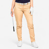 Women's Golf Chino Cotton Trousers - MW500 Beige
