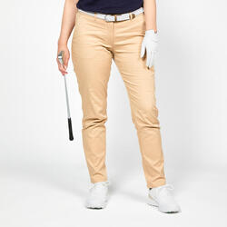 Pantalones chinos golf algodón mujer - MW500 beige